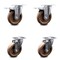 Service Caster 5 Inch High Temp Glass Filled Nylon Top Plate Caster Total Lock Brakes SCC, 2PK SCC-TTL20S514-GFNSHT-2-S-2 - alternate 1